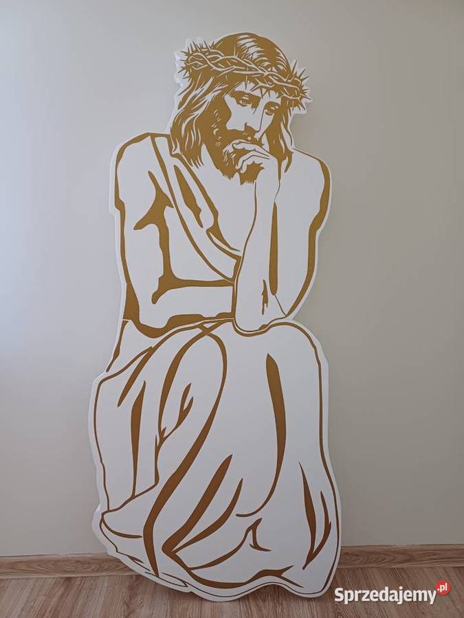 Pan Jezus Frasobliwy dekoracja Wielki Post wielkopolskie Dobrzyca