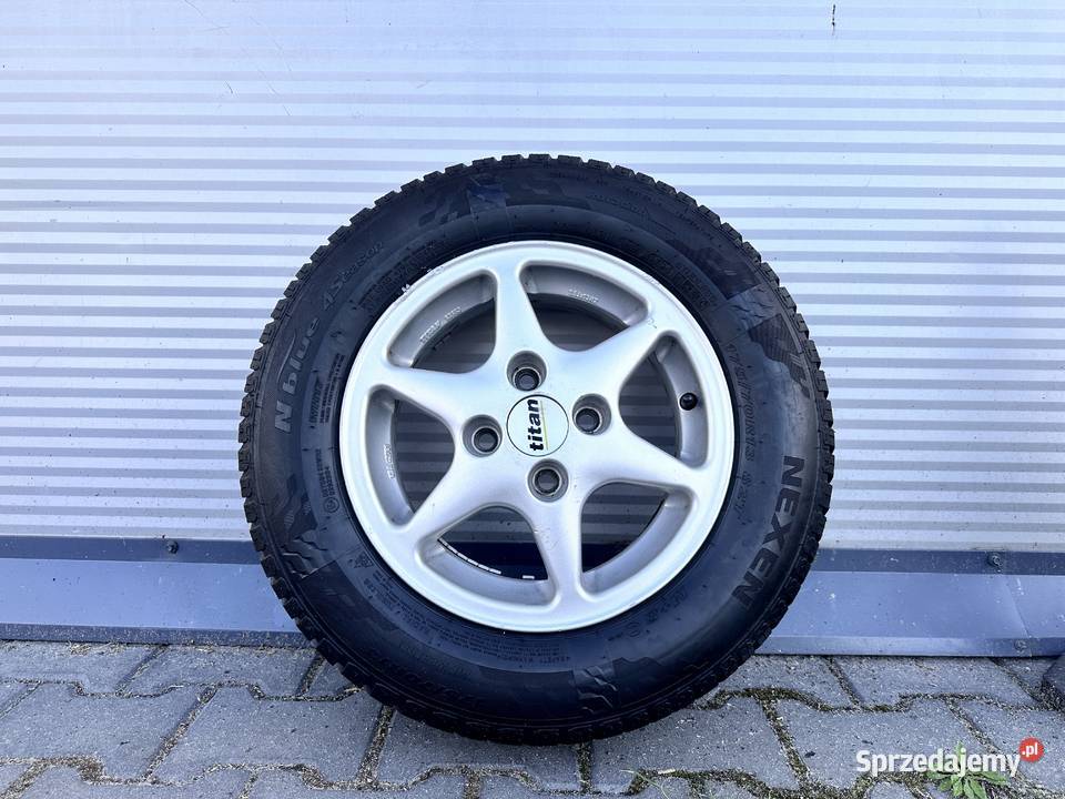 Felga z oponą Titan 4x100 opona 17570R13 Nexen Gręzów sprzedam