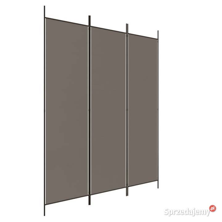 Parawan 3panelowy antracytowy 150x220