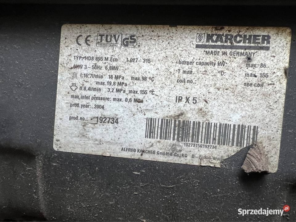 Myjka karcher na gotaca wode Pozostałe Solnica