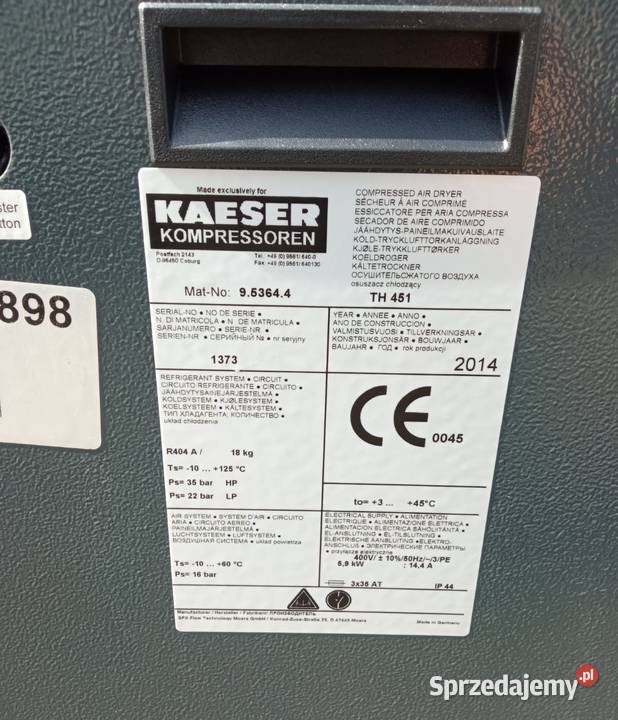 Osuszacz powietrza ziębniczy KAESER TH451 59kW Wilków