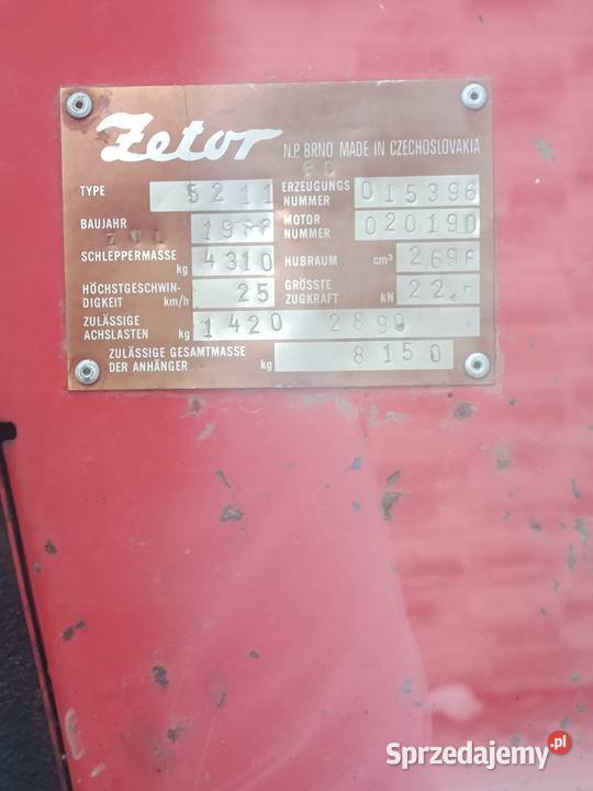 Sprzedam Zetora 5211 Wara