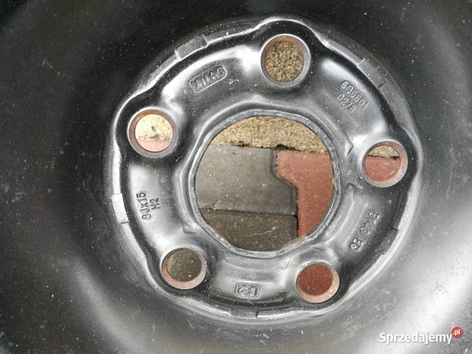 4 x Felgi stalowe kołpaki 15 5x100 VW Audi Skoda Volkswagen OE Pińczów