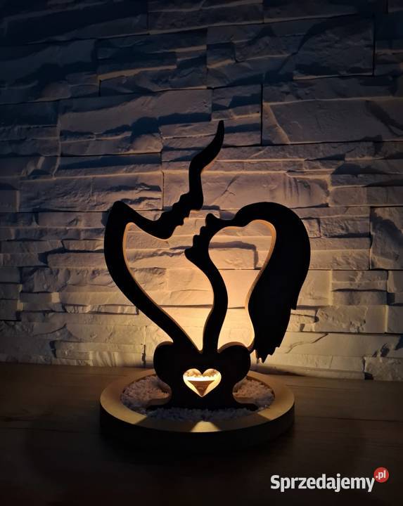 Świecznik dekoracja na walentynki Pyskowice