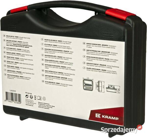 Zestaw lamp bezprzewodowych LED kwadratowych 12V