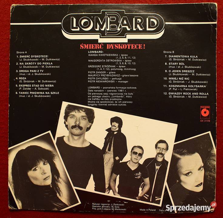 Lombard Śmierć dyskotece 1983 wydanie I Chełmno