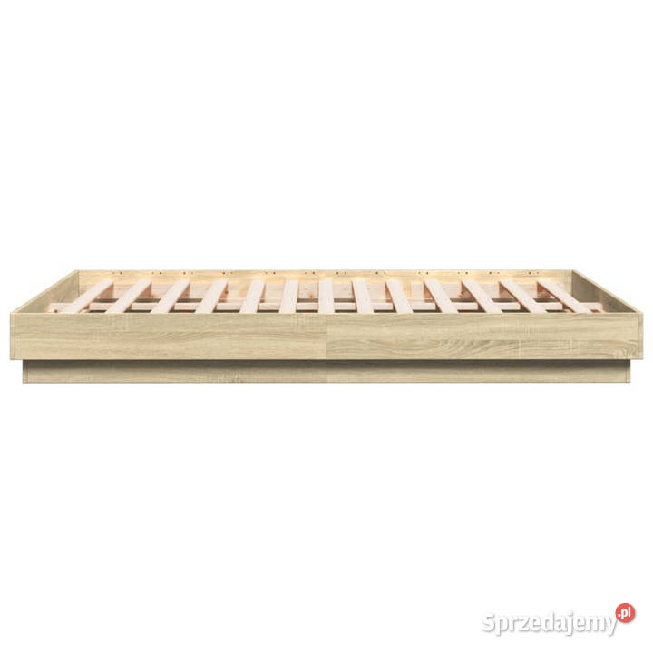 Rama łóżka z oświetleniem LED dąb sonoma 150x200 Warszawa