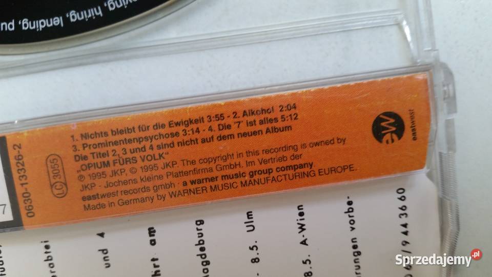 DIE TOTEN HOSEN Nichts bleibt fur die Evigkeit 1 płyta lubelskie