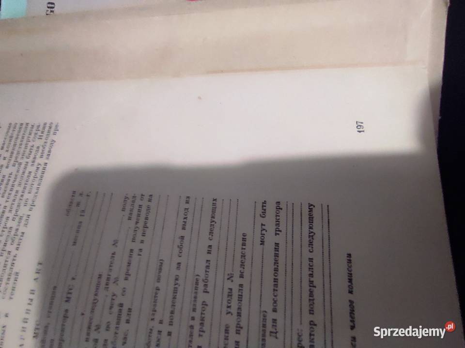 Katalog traktor usrr Warszawa