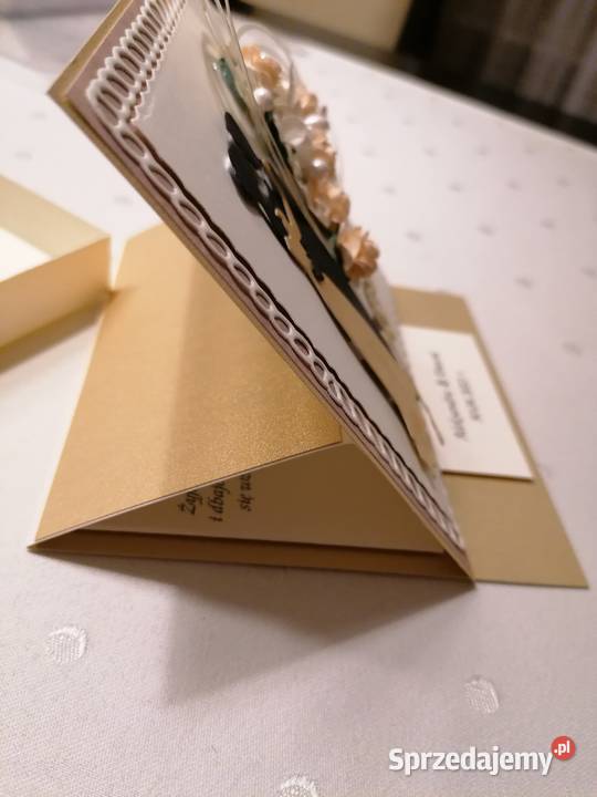 M kartka ręcznie wykonana w pudełku sztalugowa Strzebiń sprzedam