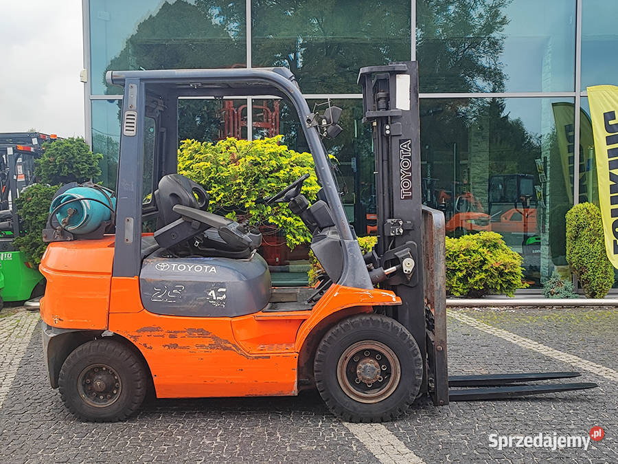 Wózek widłowy Toyota 427FGF25 25 t duplex 33 m Kęty