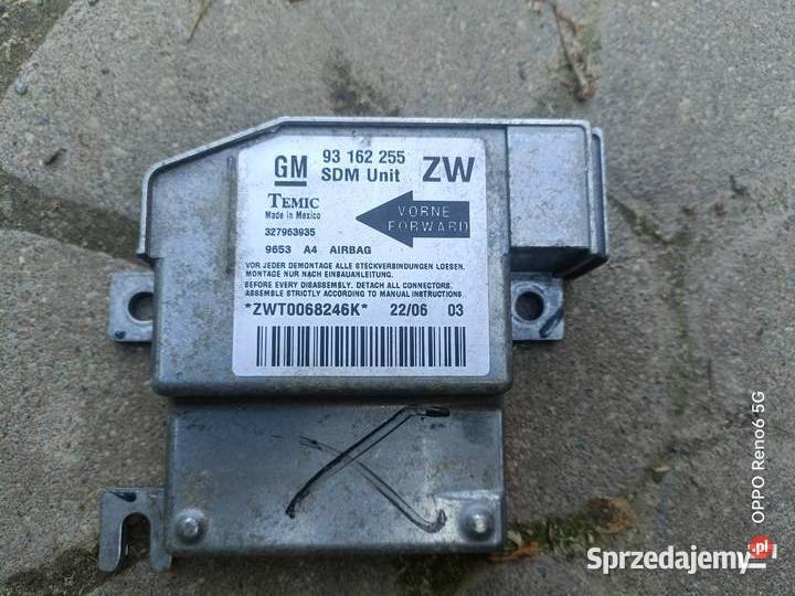 Moduł Sensor Poduszek Airbag Opel Tigra B GM