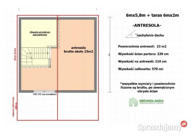 Domek ogrodowy Drewnolandia 580 x 600 Ogród Zakopane sprzedam