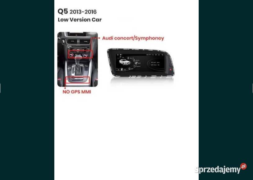 Radio Android 12 Audi Q5 1316r wifi gps bluetooh sprzedam