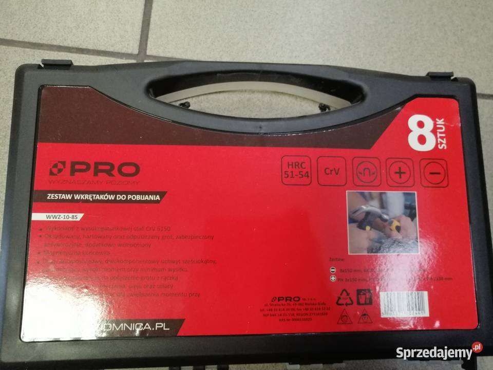 Pro zestaw wkrętaków do podbijania 8 sztuk Przywory sprzedam
