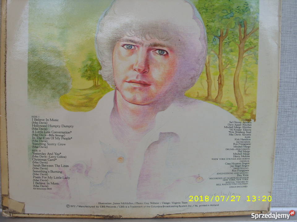 Country LP MAC DAVISI BELIVE IN MUSIC HOLLAND Wołów
