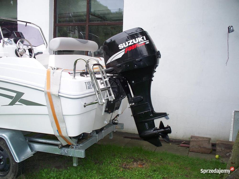 Łódź motorową AM460 z silnikiem SUZUKI DF50 moto Tczew