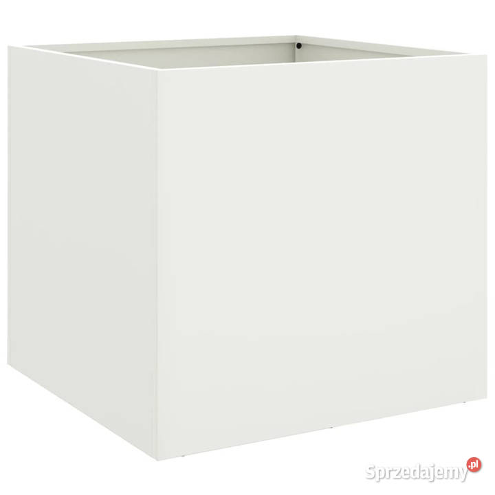 Donica biała 42x40x39 stal WM841549 Warszawa