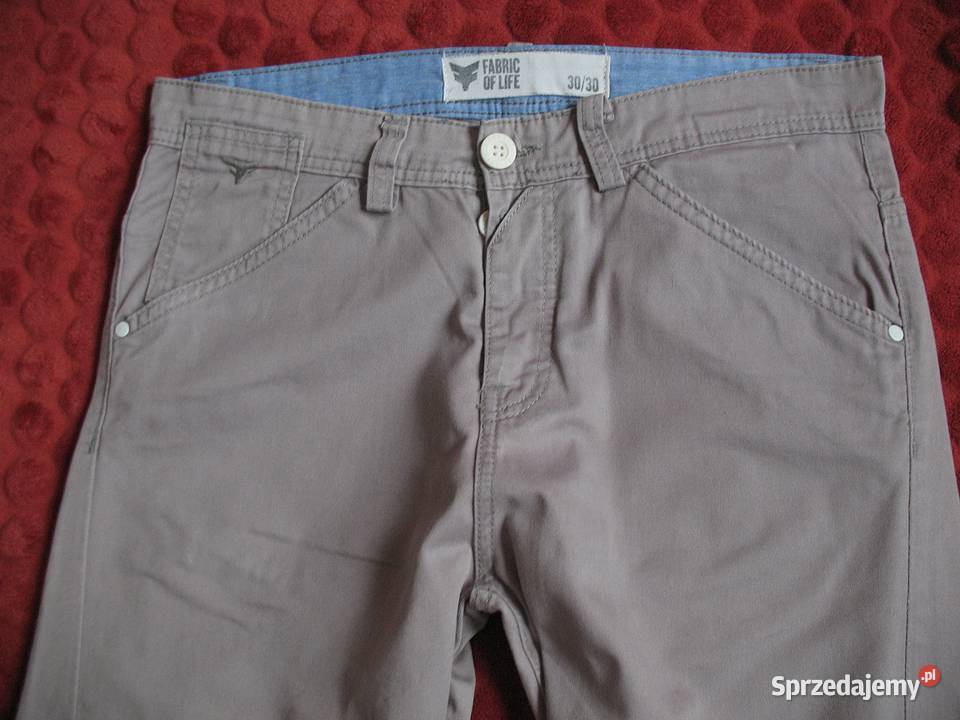 Spodnie męskie W 30 L 30 pas 88 Fabric of life Odzież codzienna mazowieckie Siedlce sprzedam