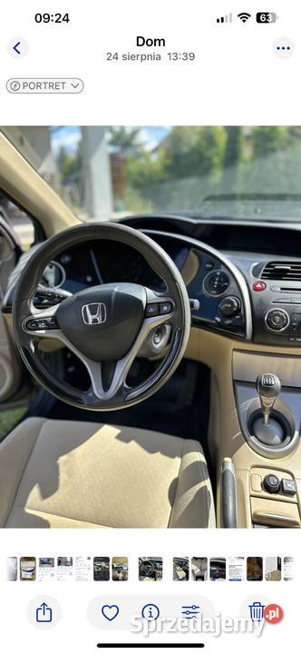 Honda Civic nieuszkodzony Bełchatów