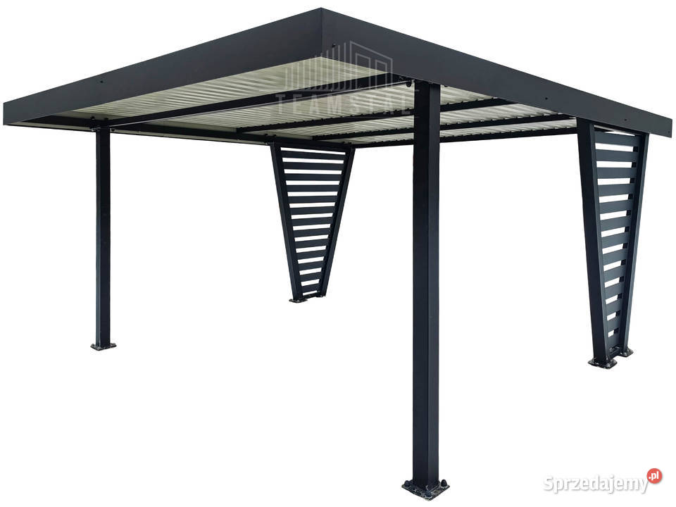Carport V PREMIUM 4x5m Wypełnienie panelami blacha Kętrzyn