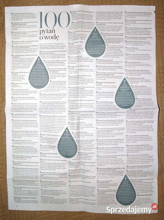 Plakat Każda kropla na wagę złota Gazeta