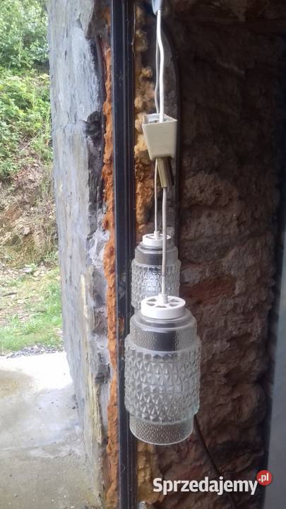Retro lampa wiszaca z lat 70 tych Czechoslowacja Lubań sprzedam