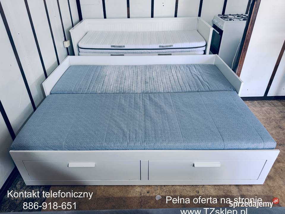 IKEA BRIMNES Leżanka Łóżko z 2 szufladami 2 śląskie Rybnik