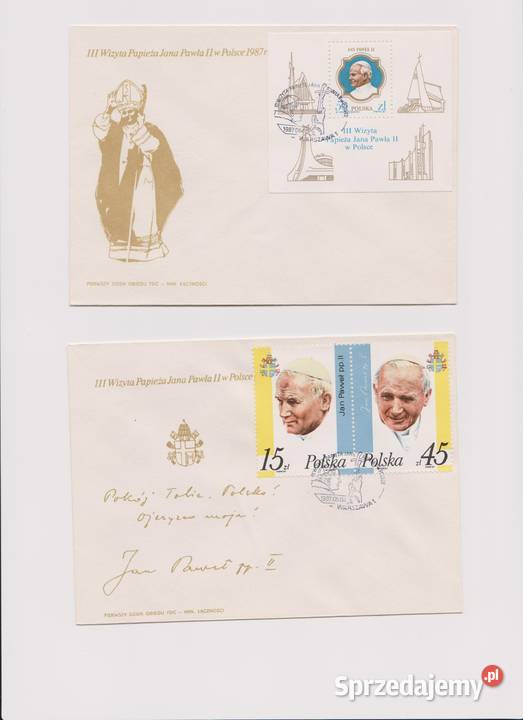 Okolicznościowe Pocztówki Wizyta Jana Paweła II Wrocław
