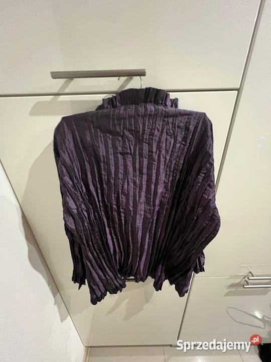 Fioletowa delikatna ozdobna koszula Agora L Gdańsk