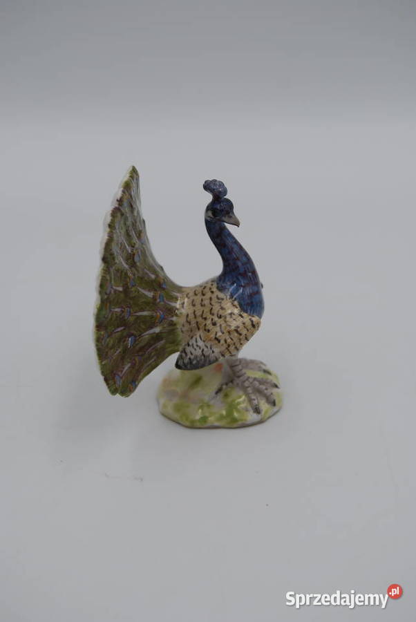 Miśnia porcelanowa figurka Paw proj Johann Poznań