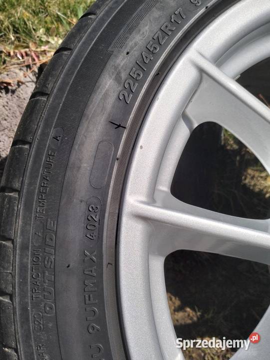 Felgi koła 17 5x112 opony letnie audi Volkswagen Krasnobród