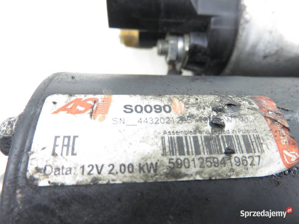 ROZRUSZNIK VW GOLF V 19 TDI PD 105 S0090 Układ elektryczny, zapłon sprzedam