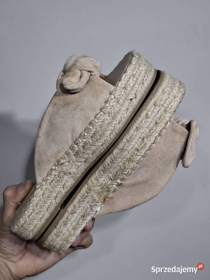 Jenny Fairy 385 damskie klapki koturny espadryle małopolskie Kraków