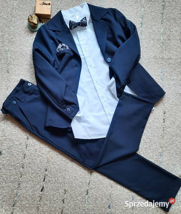 Garnitur granatowy 4czesciowy chłopca Lublin