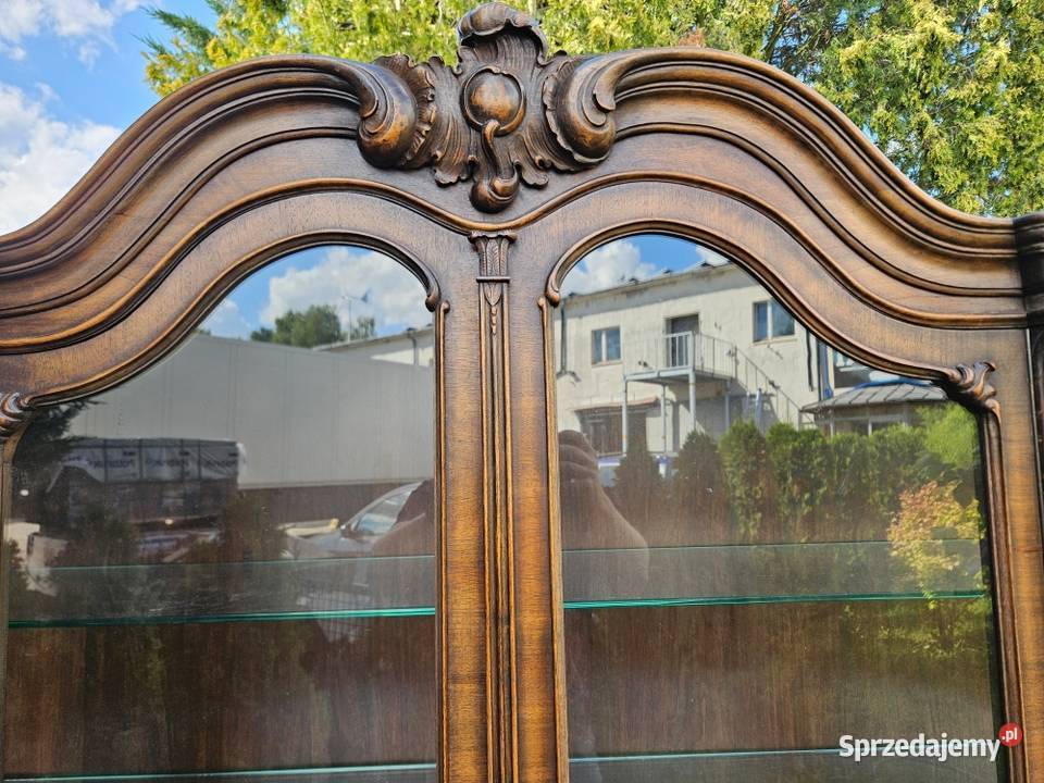 Duża witryna w stylu chippendale 9250 Szczecin