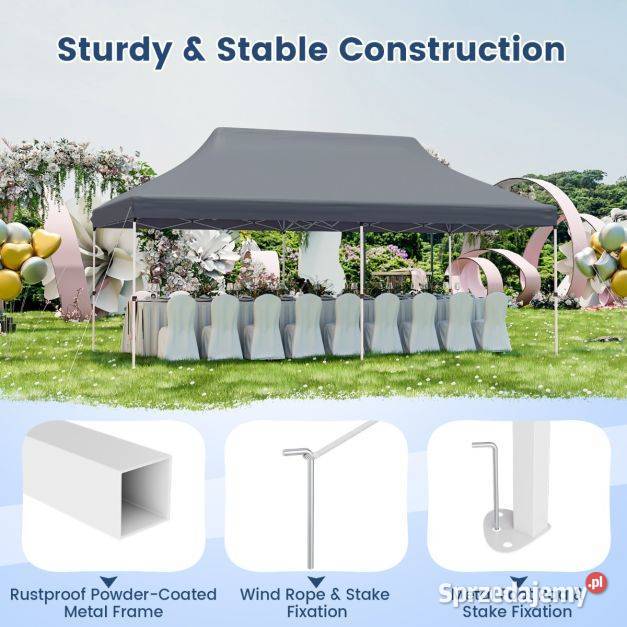 Namiot imprezowy na zewnątrz składany przenośny Warszawa