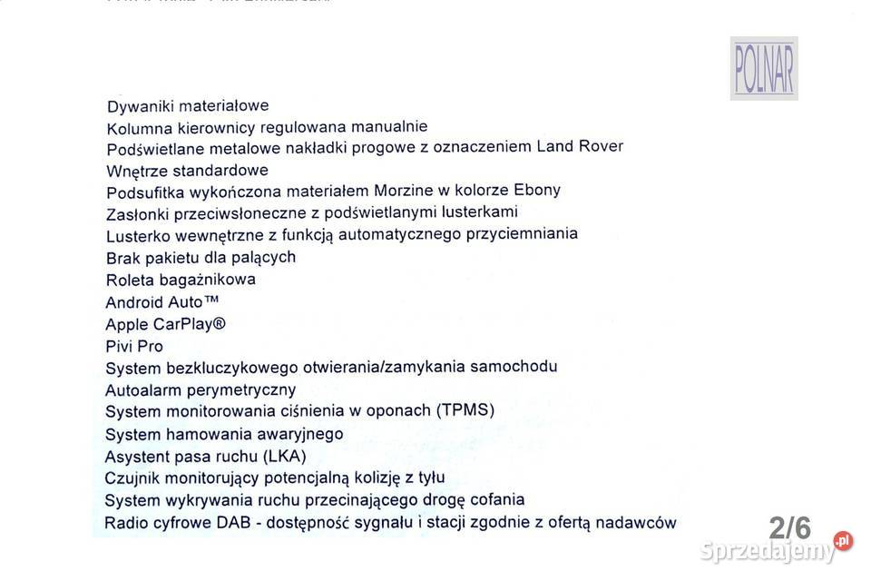 CESJA Land Rover Defender 110 75th Anniversary 2997cm3 Defender Białystok