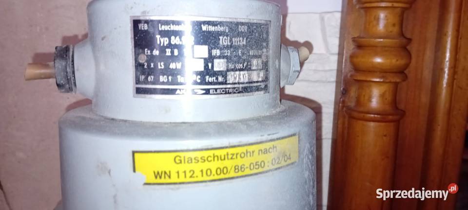 Lampy industrialne loft PRL retro przewwybuchowe Jelenia Góra