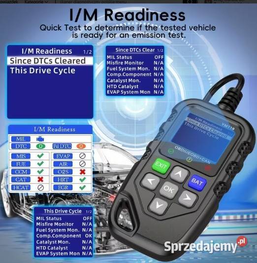 YM119 OBD2 Skaner diagnostyka samochodowa