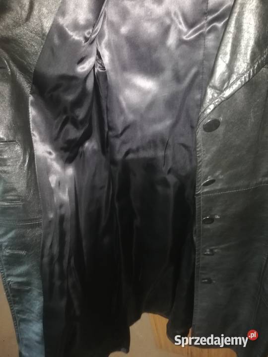 Płaszcz skurzany z lat PRL Warszawa