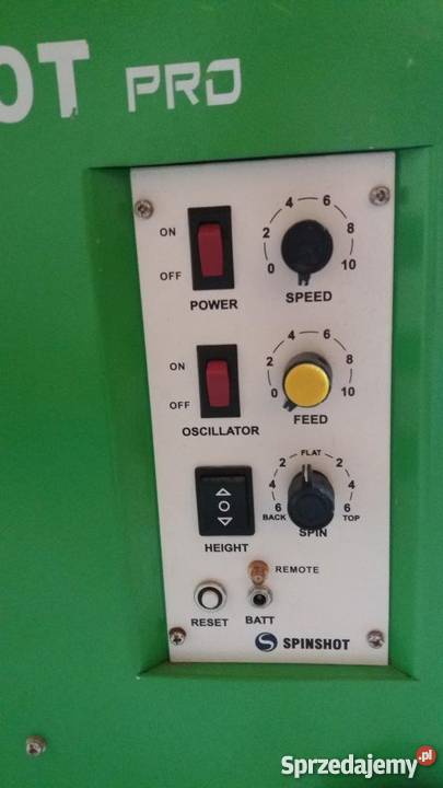 MASZYNA DO WYRZUCANIA PIŁEK SPINSHOT Pro stan Warszawa