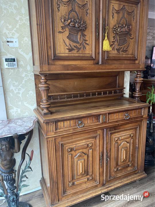 Antyk stary drewniany kredens mebel dolnośląskie sprzedam