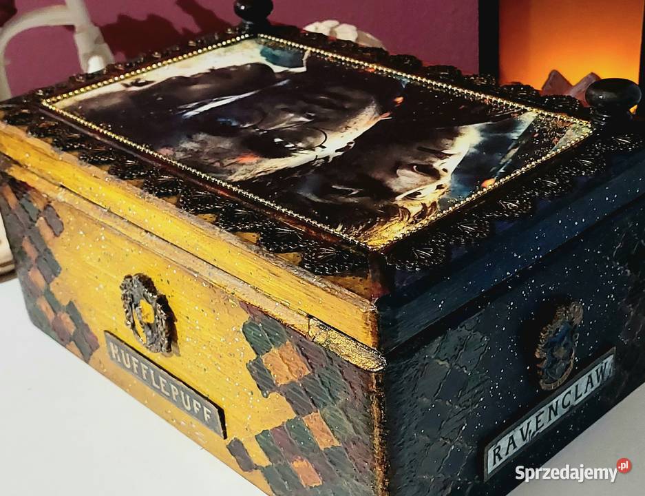 Skrzynia Decoupage Rękodzieło Prezent Święta Rękodzieło Łódź