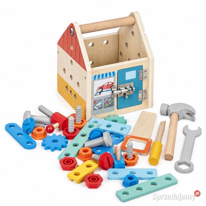Drewniany zestaw majsterkowicza ECOTOYS 32