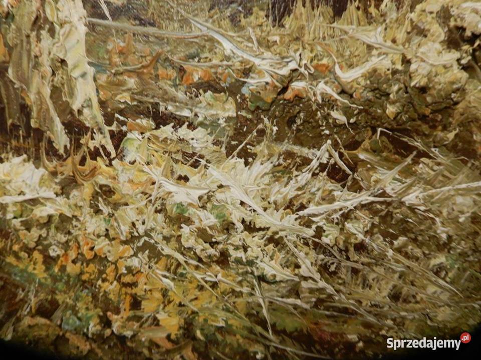 Potężny Obraz Olejny 111x80 Eugene KINGMAN Piła sprzedam