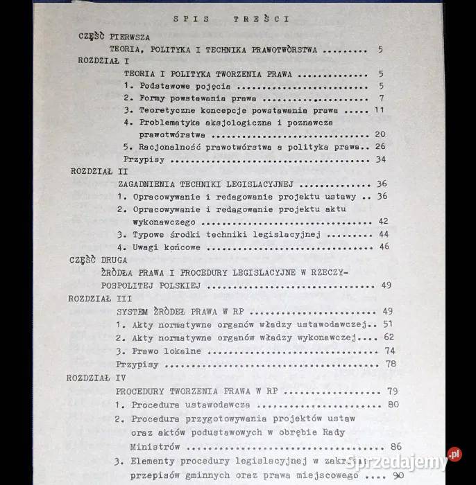 Wybrane zagadnienia legislacji Andrzej Korybski Chełm sprzedam