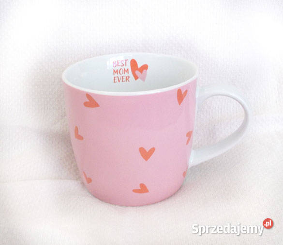 ładny prezent mamy fajny kubek mamy różowy kubek Bydgoszcz