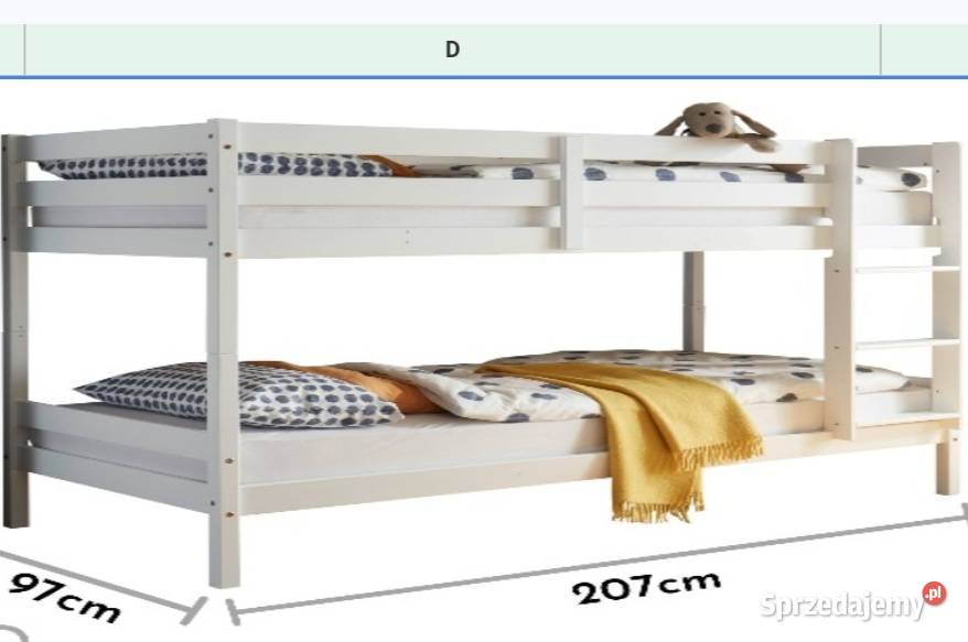 kompletne łóżko piętrowe