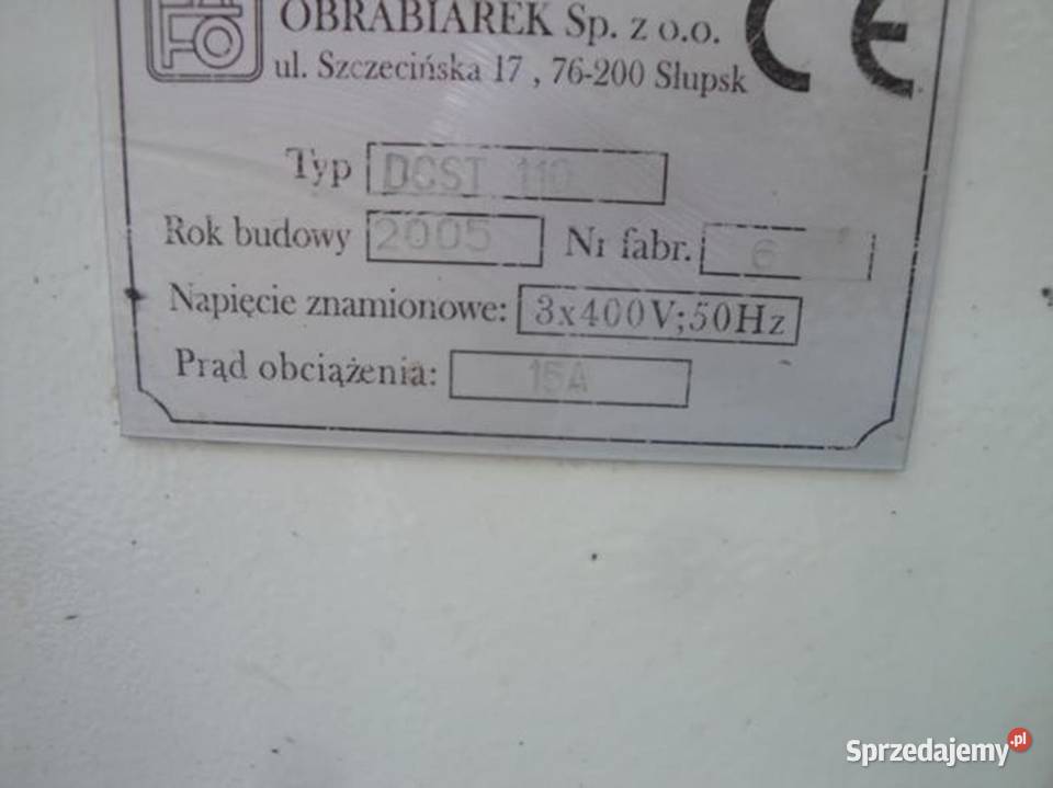 Szczotkarka SAFO SŁUPSK DCST110 lignum Produkcja Kłodawa